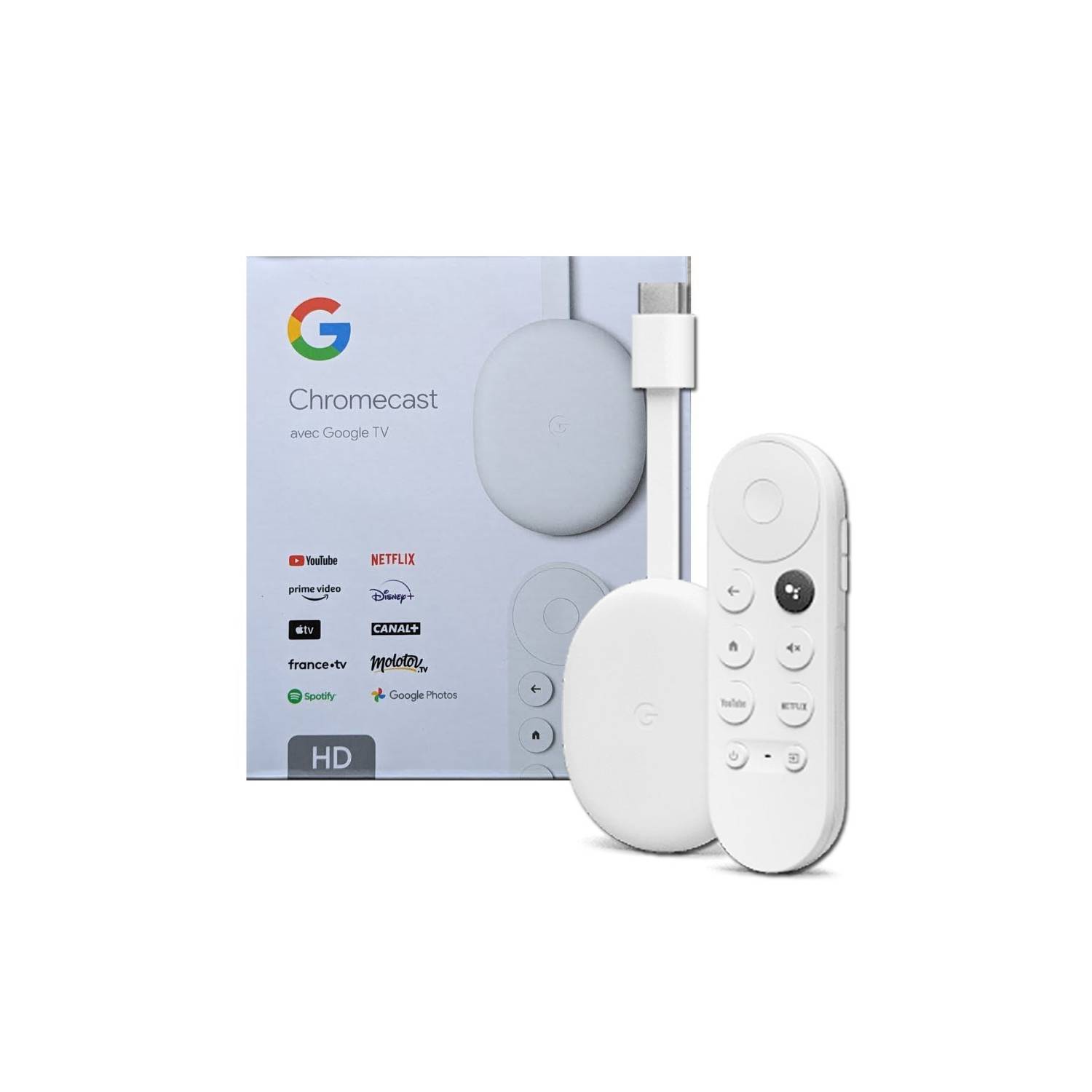  Chromecast con Google TV (HD) - Transmisión de entretenimiento  en tu televisor con búsqueda por voz - Mira películas, programas y  televisión en vivo en HD de 1080p, Nieve : Electrónica